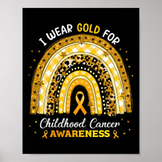 Im September tragen wir Gold Childhood Cancer Awar Poster