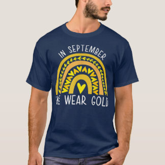 Im September tragen wir Gold Childhood Cancer Awar T-Shirt