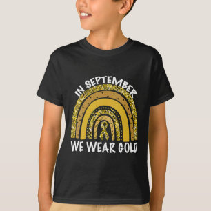 Im September tragen wir Gold Childhood Cancer Awar T-Shirt