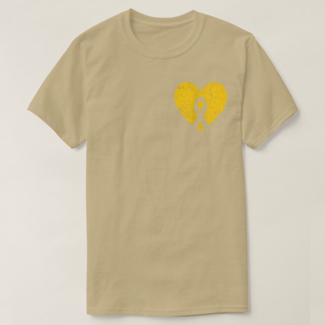 Im September tragen wir Gold Childhood Cancer Awar T-Shirt (Design vorne)