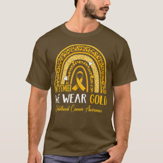 Im September tragen wir Gold Childhood Cancer Awar T-Shirt