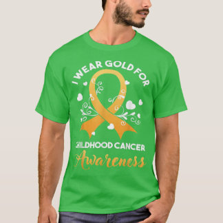 Im September tragen wir Gold Childhood Cancer Awar T-Shirt