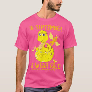 Im September tragen wir Gold Childhood Cancer Awar T-Shirt