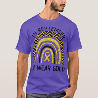 Im September tragen wir Gold Childhood Cancer Awar T-Shirt