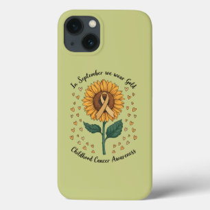 Im September tragen wir Gold Kindheitskrebsbewusst Case-Mate iPhone Hülle