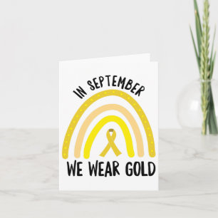 Im September tragen wir Gold Rainbow Childhood Can Karte