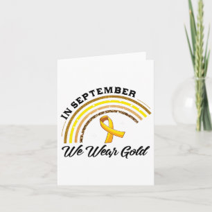 Im September tragen wir Gold Rainbow Childhood Can Karte
