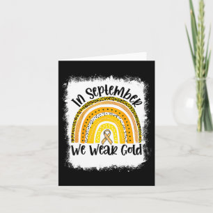 Im September tragen wir Gold Rainbow Childhood Can Karte