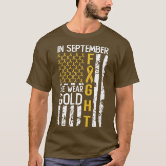 Im September tragen wir Gold-US-Kinderkrebs Awa T-Shirt