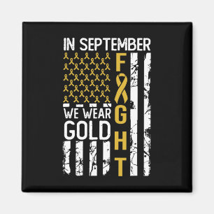 Im September tragen wir Gold USA Childhood Cancer  Magnet
