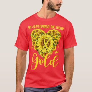Im September tragen wir goldene Sonnenblumen, die  T-Shirt