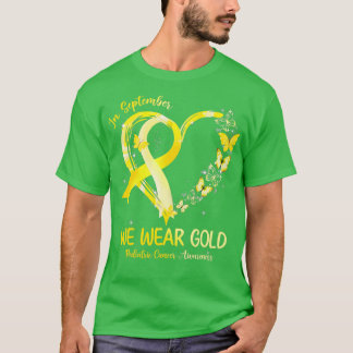 Im September tragen wir goldenen Herzkrebs A T-Shirt