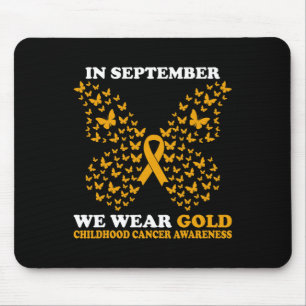 Im September tragen wir goldenes Kinderkrebs-Aware Mousepad