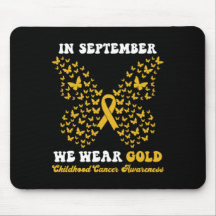 Im September tragen wir goldenes Kinderkrebs-Aware Mousepad