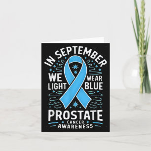 Im September tragen wir leichten blauen Prostatakr Karte
