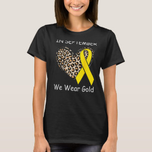 Im September tragen wir Niedliches Leopardenherz u T-Shirt