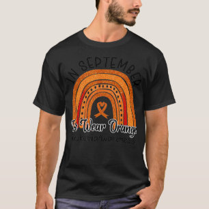 Im September tragen wir Orangenfrauen Leukämie Awa T-Shirt