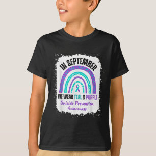 Im September tragen wir Türkis Lila Suizidbewussts T-Shirt