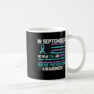 Im September tragen wir Türkis und Lila Selbstmord Kaffeetasse