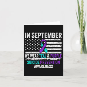 Im September Weber Aquamarine Lila Suizidpräventio Karte