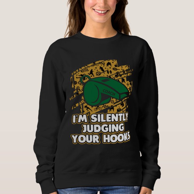 Im Silently Judging Your Hooks Boxing Coach  Boxer Sweatshirt (Vorderseite)