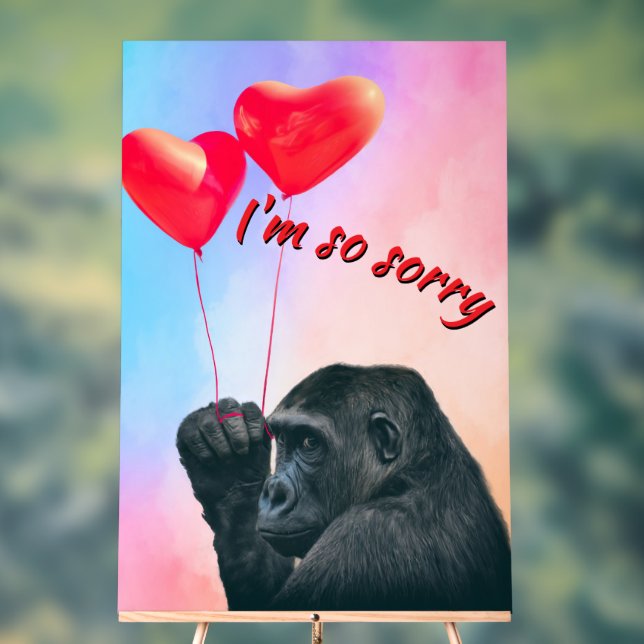 "I'm so sorry" Acrylschild (Neutral)