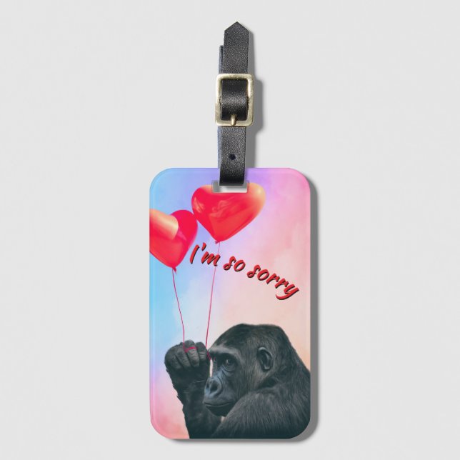 "I'm so sorry" Gepäckanhänger (Vorderseite Vertikal)