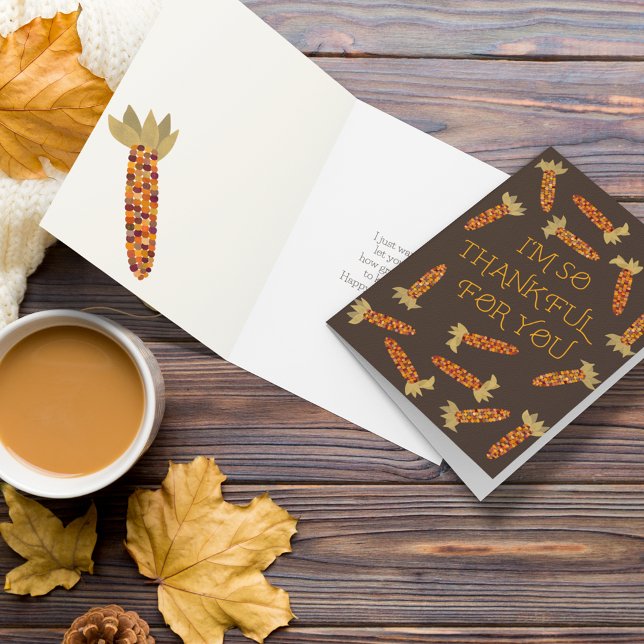 I'm So Thankful For You Thanksgiving Karte (Von Creator hochgeladen)