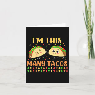 Im so vielen Tacos Zweite Geburtstagsparty Cinco D Karte