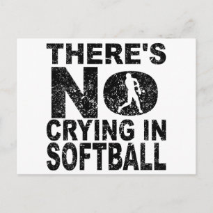 Im Softball Wird Nicht Geweint Postkarte