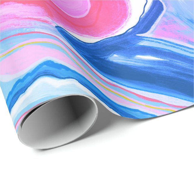 Im Sommer 70 Miami wärmen Süßigkeiten Spaß Packung Geschenkpapier (Rolleneckpunkt)