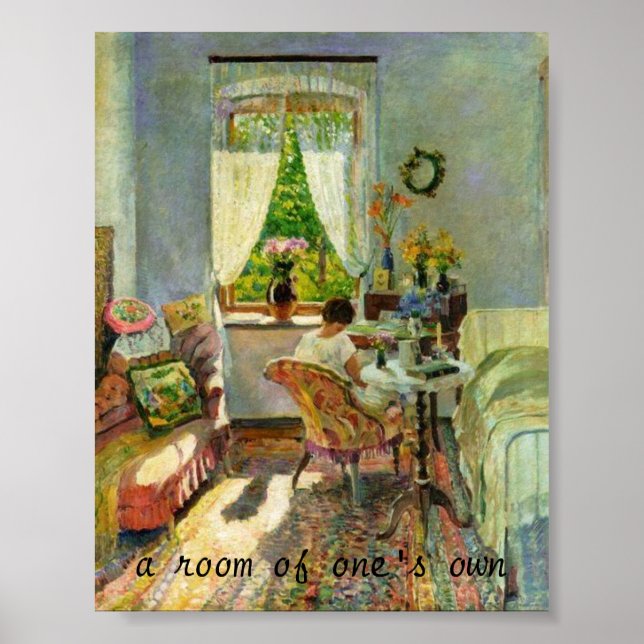 Im Sommer bei Dacha von Sergei Vinogradov Poster (Vorne)