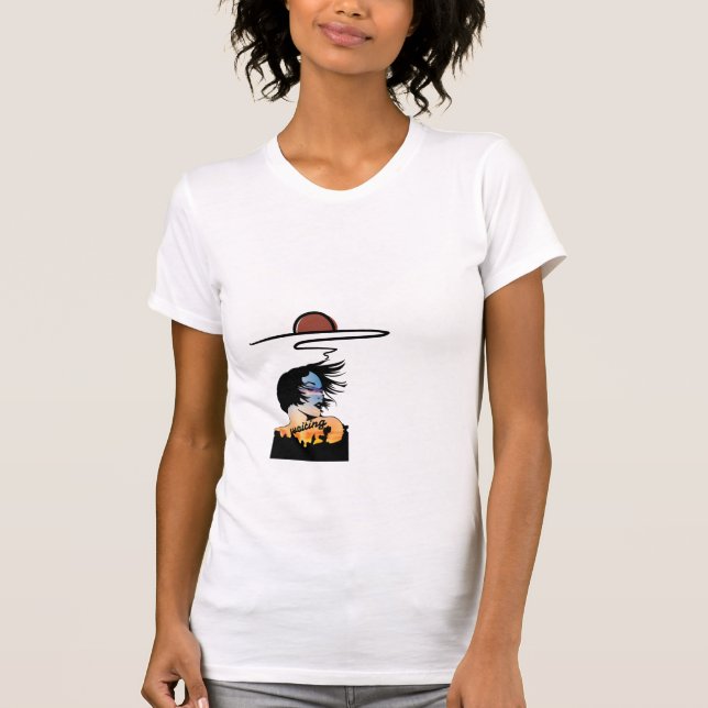 Im Sommer gewartet - Relaxter T - Shirt mit Stunni (Vorderseite)