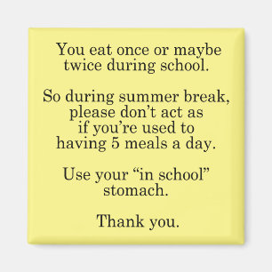 Im Sommer in der Schule Magnet