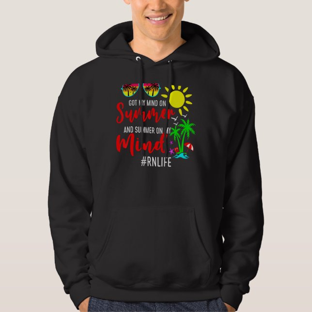 Im Sommer und Sommer got ich mich im Kopf rn lif Hoodie (Vorderseite)
