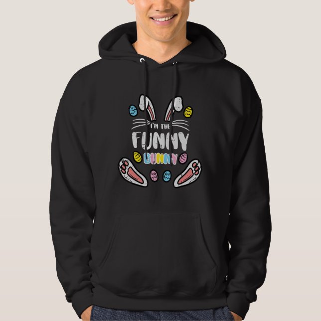 Im sonnigen Kaninchen Ostermatte Männer Frauen Kin Hoodie (Vorderseite)