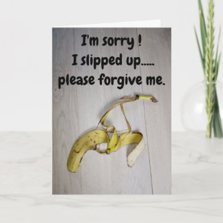 I'm sorry...banana skin  card karte