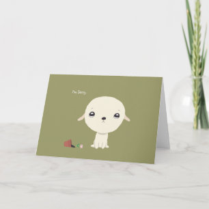 I'm Sorry Card Cute Puppy Sorry Greeting Card Karte