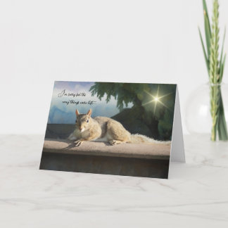 I'm sorry for the way things were left - Apology Karte