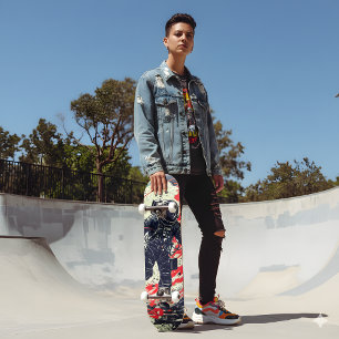 Im Space Skateboard verloren: Retro Fantasy Art
