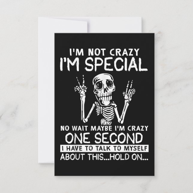 Im Special No Wait vielleicht im Crazy Skull RSVP Karte (Vorderseite)