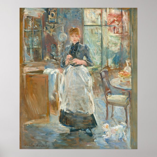 Im Speisesaal - Berthe Morisot Kunst Poster (Vorne)