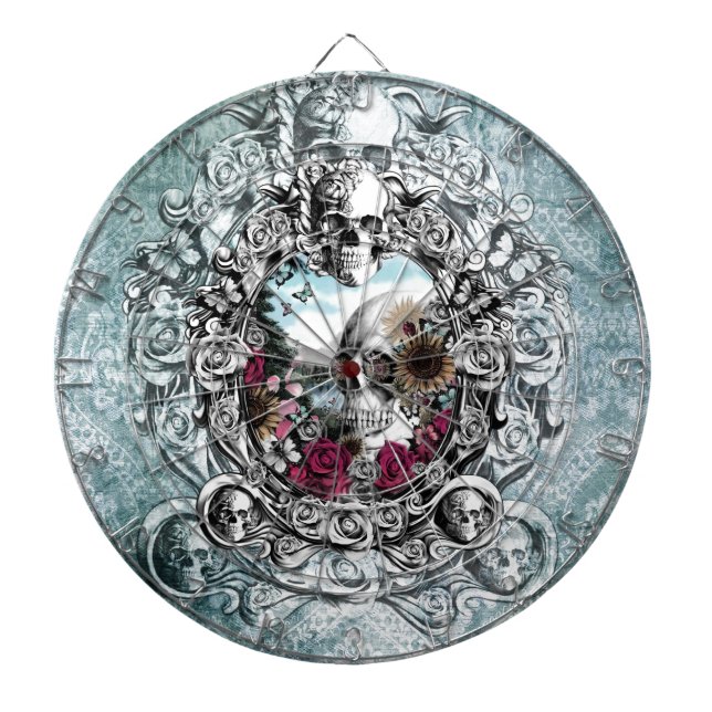 Im Spiegellandschaftsschädel Dartscheibe (vorne)