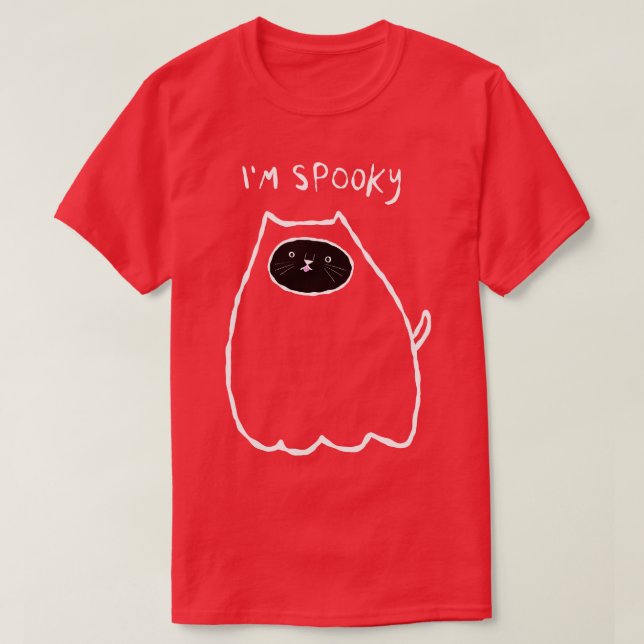 Im Spooky Cat T-Shirt (Design vorne)