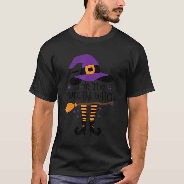 Im Sporty Hexenmeister Halloween Matching Group Co T-Shirt (Vorderseite)