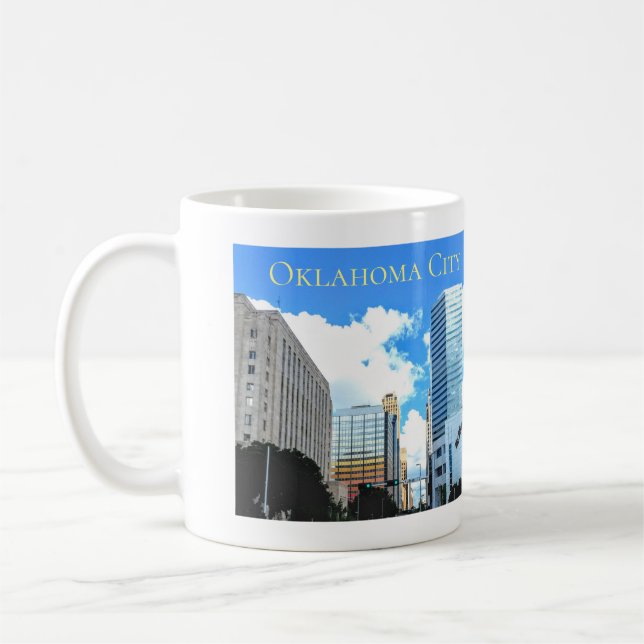 Im Stadtzentrum gelegene Oklahoma- Kaffeetasse (Links)