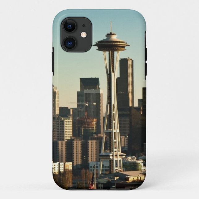 Im Stadtzentrum gelegene Seattle-Skyline und Case-Mate iPhone Hülle (Rückseite)