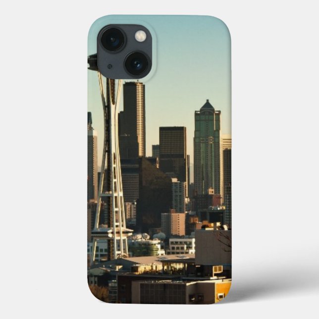 Im Stadtzentrum gelegene Seattle-Skyline und Case-Mate iPhone Hülle (Rückseite)