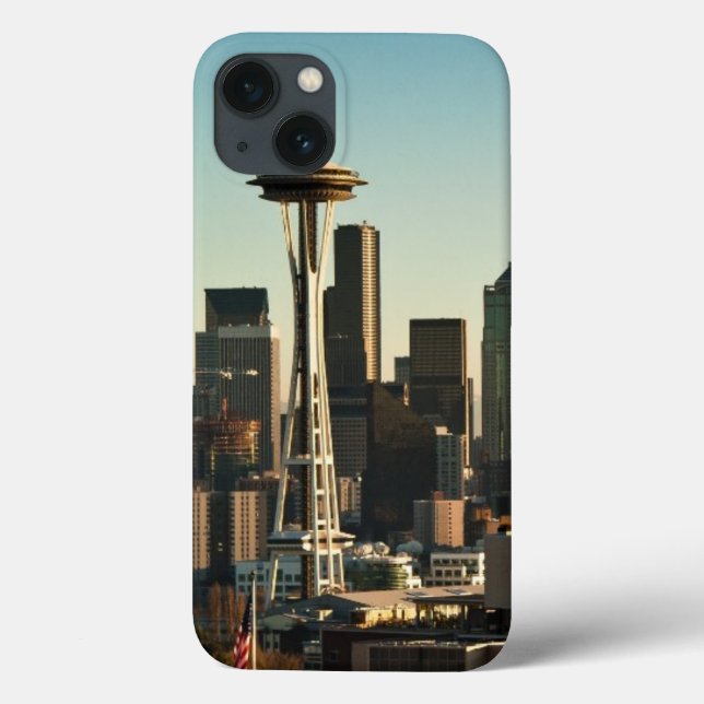 Im Stadtzentrum gelegene Seattle-Skyline und Case-Mate iPhone Hülle (Rückseite)