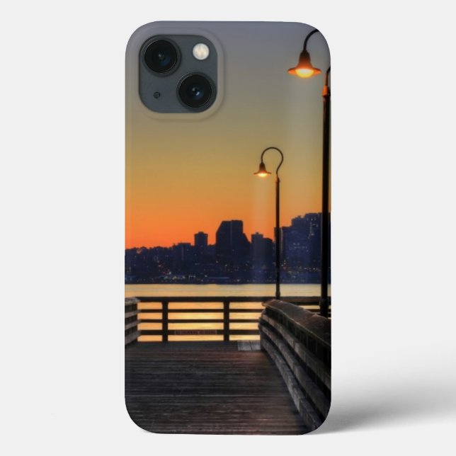 Im Stadtzentrum gelegene Skyline Seattles Case-Mate iPhone Hülle (Rückseite)